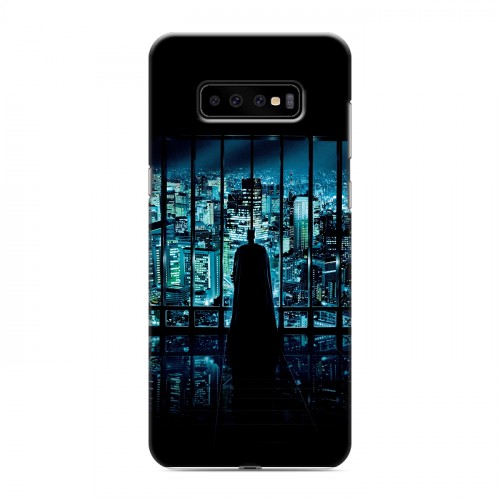 Дизайнерский пластиковый чехол для Samsung Galaxy S10 Plus Бэтмен 
