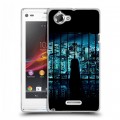 Дизайнерский пластиковый чехол для Sony Xperia L Бэтмен 