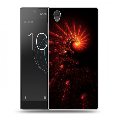 Дизайнерский пластиковый чехол для Sony Xperia L1 Абстракции Спираль