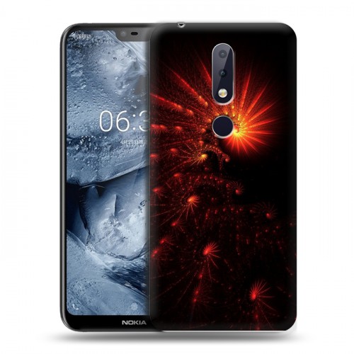 Дизайнерский пластиковый чехол для Nokia 6.1 Plus Абстракции Спираль