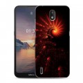 Дизайнерский силиконовый чехол для Nokia 1.3 Абстракции Спираль