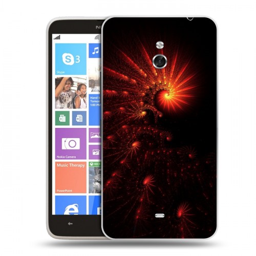 Дизайнерский пластиковый чехол для Nokia Lumia 1320 Абстракции Спираль