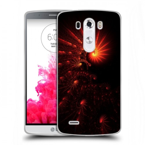 Дизайнерский силиконовый чехол для LG G3 (Dual-LTE) Абстракции Спираль