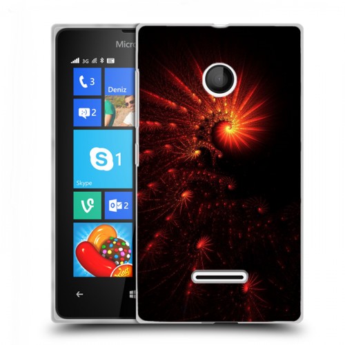 Дизайнерский пластиковый чехол для Microsoft Lumia 435 Абстракции Спираль