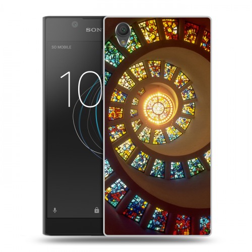 Дизайнерский пластиковый чехол для Sony Xperia L1 Абстракции Спираль