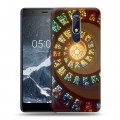 Дизайнерский пластиковый чехол для Nokia 5.1 Абстракции Спираль