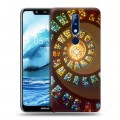 Дизайнерский пластиковый чехол для Nokia 5.1 Plus Абстракции Спираль