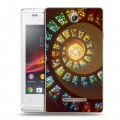 Дизайнерский пластиковый чехол для Sony Xperia E Абстракции Спираль