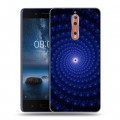 Дизайнерский пластиковый чехол для Nokia 8 Абстракции Спираль