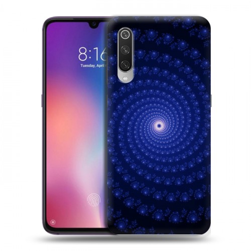 Дизайнерский силиконовый с усиленными углами чехол для Xiaomi Mi9 Абстракции Спираль