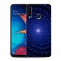 Дизайнерский пластиковый чехол для Samsung Galaxy A20s Абстракции Спираль