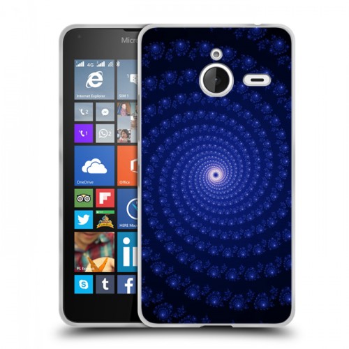 Дизайнерский пластиковый чехол для Microsoft Lumia 640 XL Абстракции Спираль