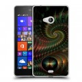 Дизайнерский пластиковый чехол для Microsoft Lumia 540 Абстракции Спираль