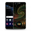 Дизайнерский пластиковый чехол для Huawei P10 Абстракции Спираль