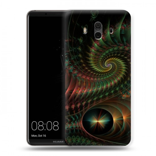 Дизайнерский пластиковый чехол для Huawei Mate 10 Абстракции Спираль