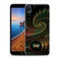 Дизайнерский силиконовый чехол для Xiaomi RedMi 7A Абстракции Спираль