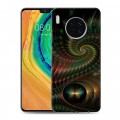 Дизайнерский пластиковый чехол для Huawei Mate 30 Абстракции Спираль