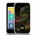 Дизайнерский пластиковый чехол для Nokia Lumia 530 Абстракции Спираль