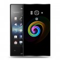 Дизайнерский пластиковый чехол для Sony Xperia acro S Абстракции Спираль