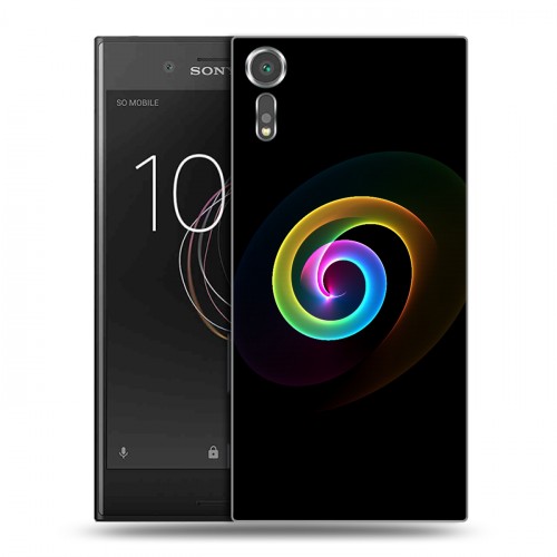 Дизайнерский пластиковый чехол для Sony Xperia XZs Абстракции Спираль