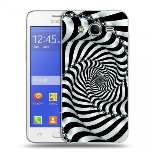 Дизайнерский силиконовый чехол для Samsung Galaxy J7 Абстракции Спираль