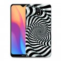 Дизайнерский силиконовый с усиленными углами чехол для Xiaomi RedMi 8A Абстракции Спираль