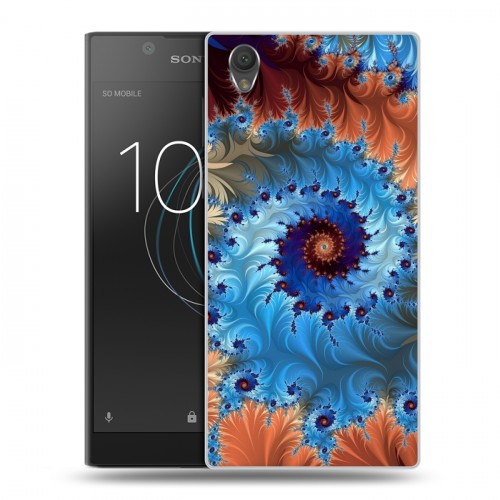 Дизайнерский пластиковый чехол для Sony Xperia L1 Абстракции Спираль