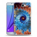 Дизайнерский пластиковый чехол для Samsung Galaxy Note 2 Абстракции Спираль