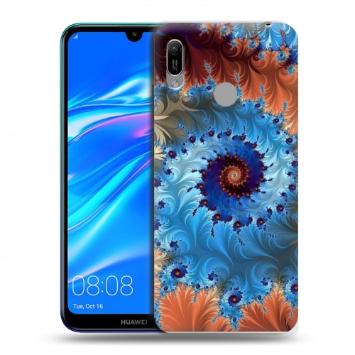 Дизайнерский пластиковый чехол для Huawei Y6 (2019) Абстракции Спираль