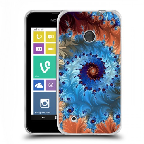 Дизайнерский пластиковый чехол для Nokia Lumia 530 Абстракции Спираль