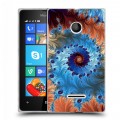 Дизайнерский пластиковый чехол для Microsoft Lumia 435 Абстракции Спираль