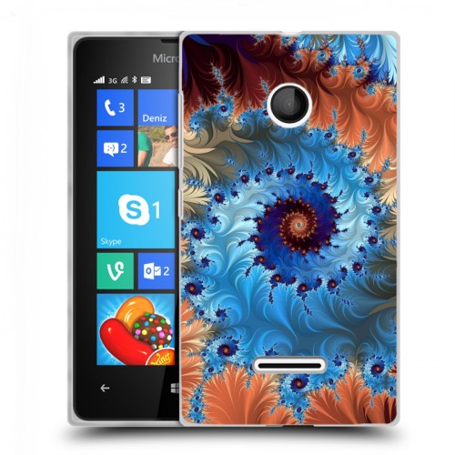 Дизайнерский пластиковый чехол для Microsoft Lumia 435 Абстракции Спираль