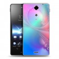 Дизайнерский пластиковый чехол для Sony Xperia TX Абстракции Спираль