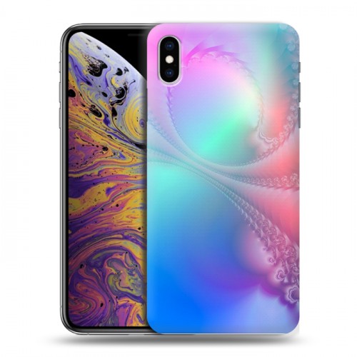 Дизайнерский силиконовый чехол для Iphone Xs Max Абстракции Спираль