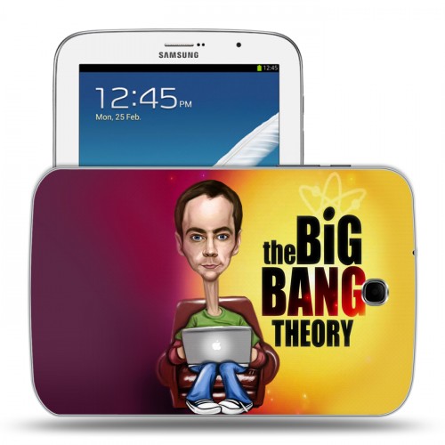 Дизайнерский силиконовый чехол для Samsung Galaxy Note 8.0 Теория большого взрыва 