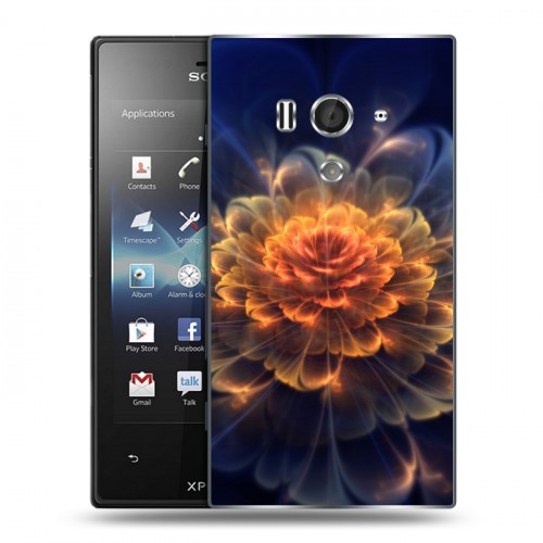 Дизайнерский пластиковый чехол для Sony Xperia acro S Абстракции Фрактал