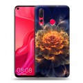 Дизайнерский пластиковый чехол для Huawei Nova 4 Абстракции Фрактал