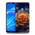 Дизайнерский пластиковый чехол для Huawei Y6 (2019) Абстракции Фрактал