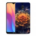 Дизайнерский силиконовый с усиленными углами чехол для Xiaomi RedMi 8A Абстракции Фрактал