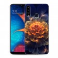 Дизайнерский пластиковый чехол для Samsung Galaxy A20s Абстракции Фрактал