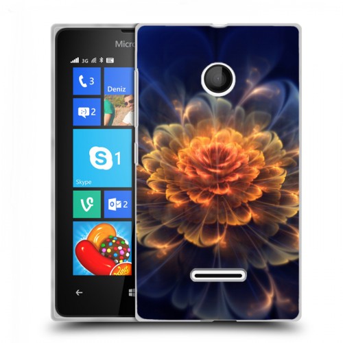 Дизайнерский пластиковый чехол для Microsoft Lumia 435 Абстракции Фрактал