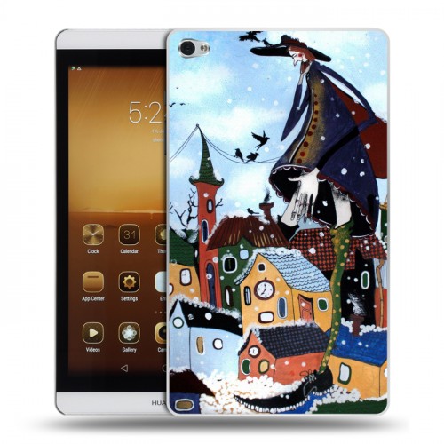Дизайнерский силиконовый чехол для Huawei MediaPad M2 зима
