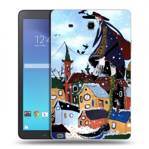 Дизайнерский силиконовый чехол для Samsung Galaxy Tab E 9.6 зима