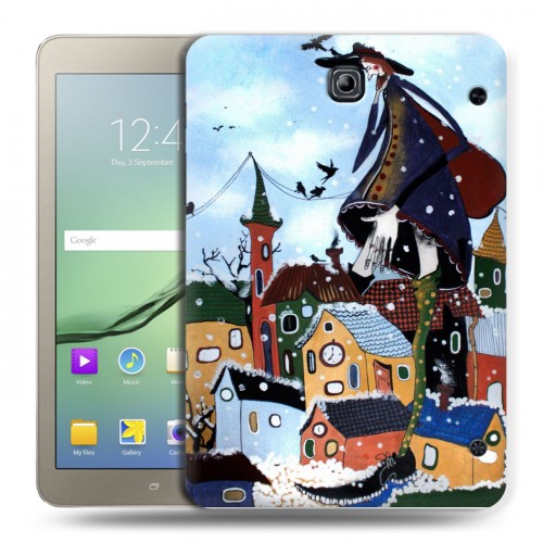 Дизайнерский силиконовый чехол для Samsung Galaxy Tab S2 8.0 зима