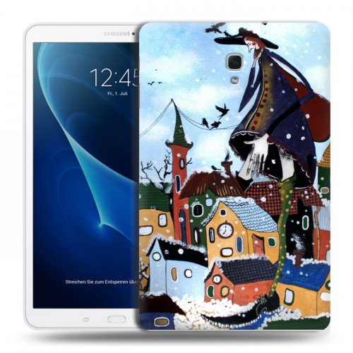 Дизайнерский силиконовый чехол для Samsung Galaxy Tab A 10.5 зима