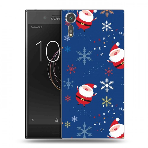 Дизайнерский пластиковый чехол для Sony Xperia XZs Новогодние паттерны