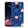 Дизайнерский пластиковый чехол для Meizu 15 Plus Новогодние паттерны