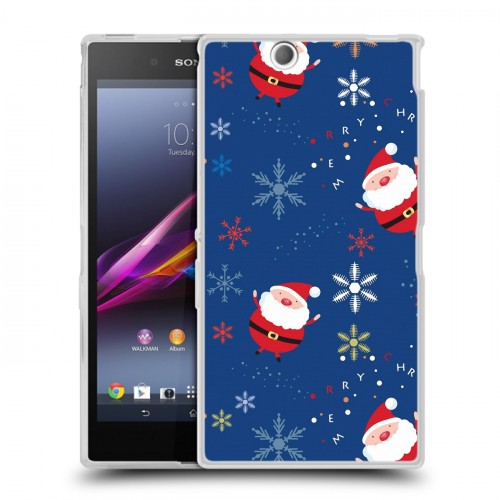 Дизайнерский пластиковый чехол для Sony Xperia Z Ultra  Новогодние паттерны