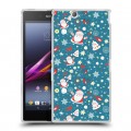 Дизайнерский пластиковый чехол для Sony Xperia Z Ultra  Новогодние паттерны