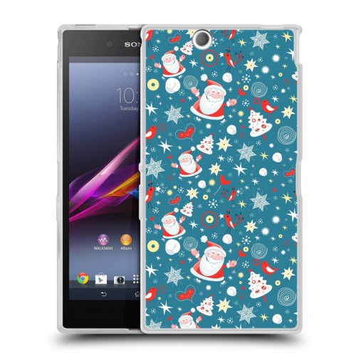 Дизайнерский пластиковый чехол для Sony Xperia Z Ultra  Новогодние паттерны